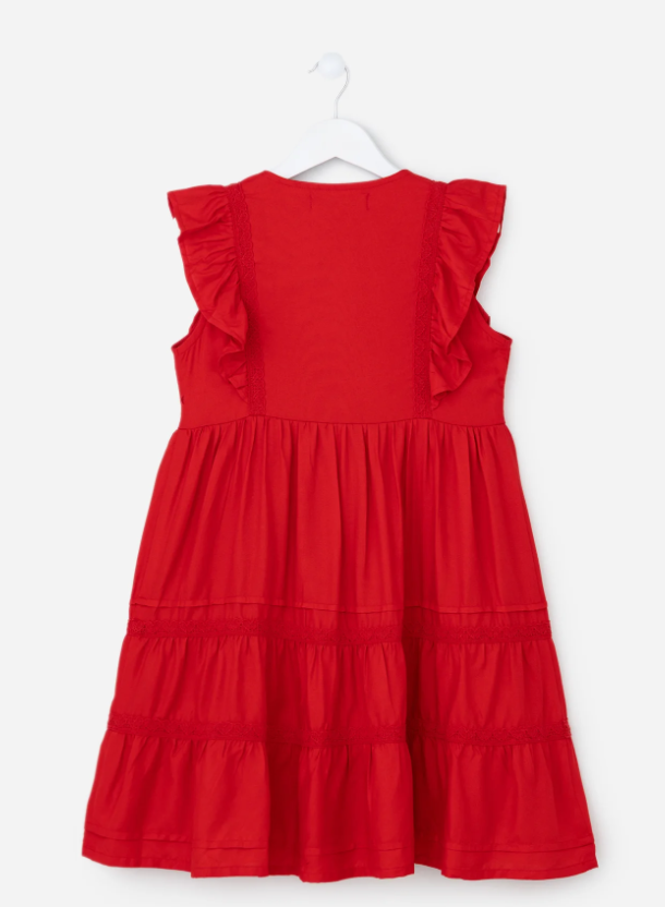 Vestido Linho Vermelho